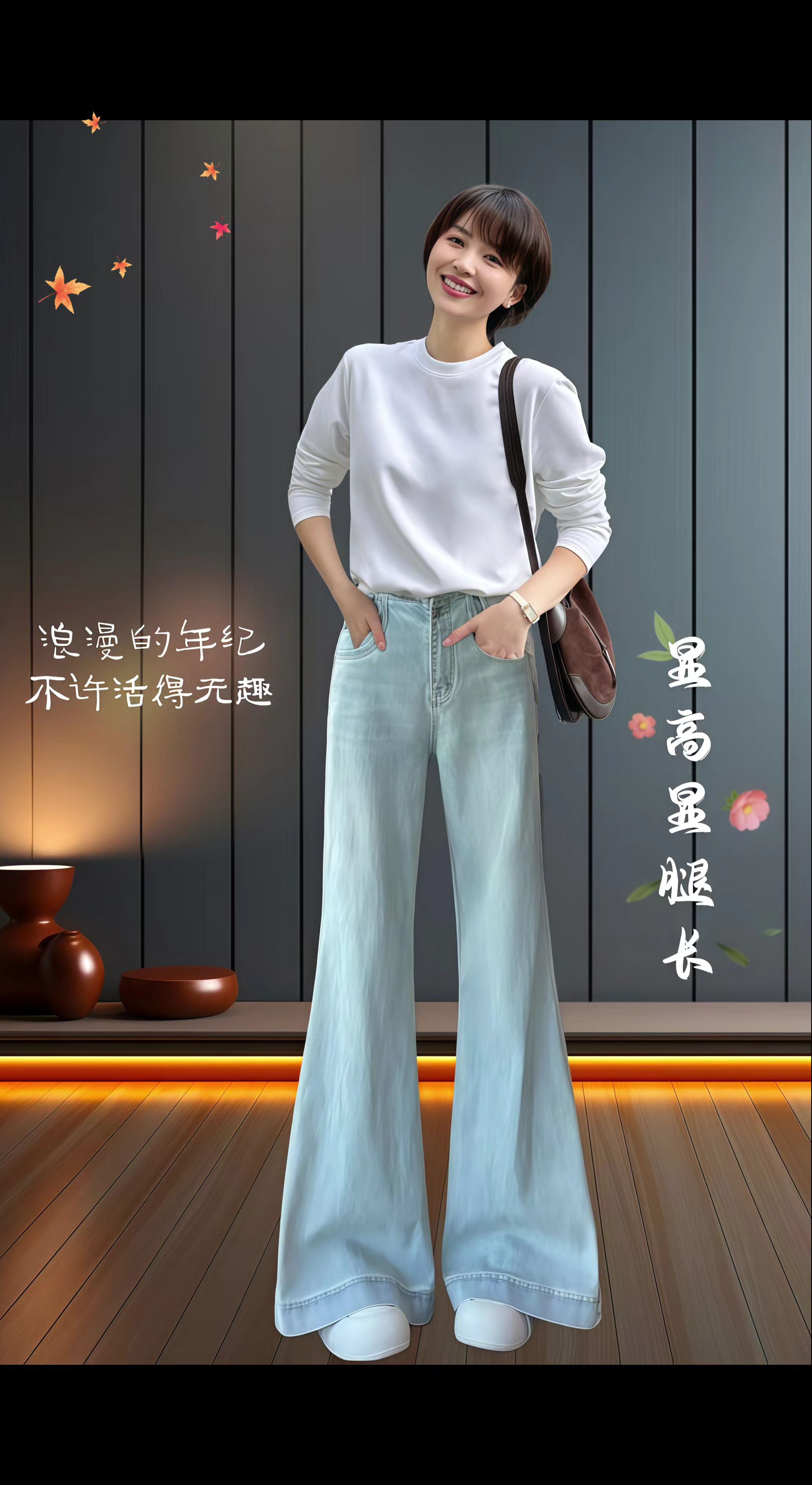 新款来袭!!!小个子的救星~显高显瘦微喇神裤来了 姐妹们~2025这款高腰微喇牛仔裤,绝对是我们的穿搭救星! 作为小个子女生,挑裤子太难了,但这条一上身直接惊艳高腰设计超贴心,瞬间提升腰线,视觉上显高又显腿长比例瞬间优化,小个子也能拥有大长腿既视感微喇裤型不贴腿,走路带风又灵动对各种腿型超包容,肉肉统统隐藏了✌✌✌还带着恰到好处的弹力,穿着舒适又自在无论是搭配简约短上衣,还是配温柔小衫,它都能完美驾驭轻松拿捏各种场合,日常出街约会聚会都能美出圈👍👍👍#小个子穿搭#显高显瘦显腿长#遮肉显瘦#好穿还显瘦的神裤推荐谁穿谁好看 @抖加🔥上热门🔥dou+🔥热点宝