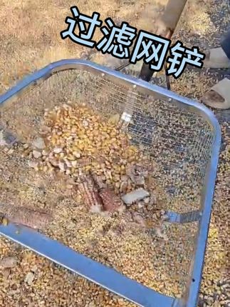 筛土铲,不锈钢漏花生铲子,筛粮食过滤网筛子#筛网锹#过滤筛#优质农产品,#生活好帮手。