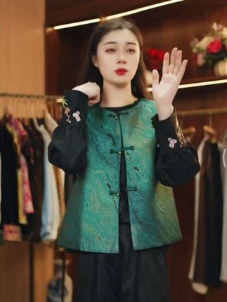 #优雅气质 #国风服饰 #春秋新款 #时尚气质穿搭 #中式服装