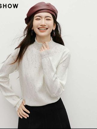 立领针织衫#女装穿搭 #上衣穿搭 #女装