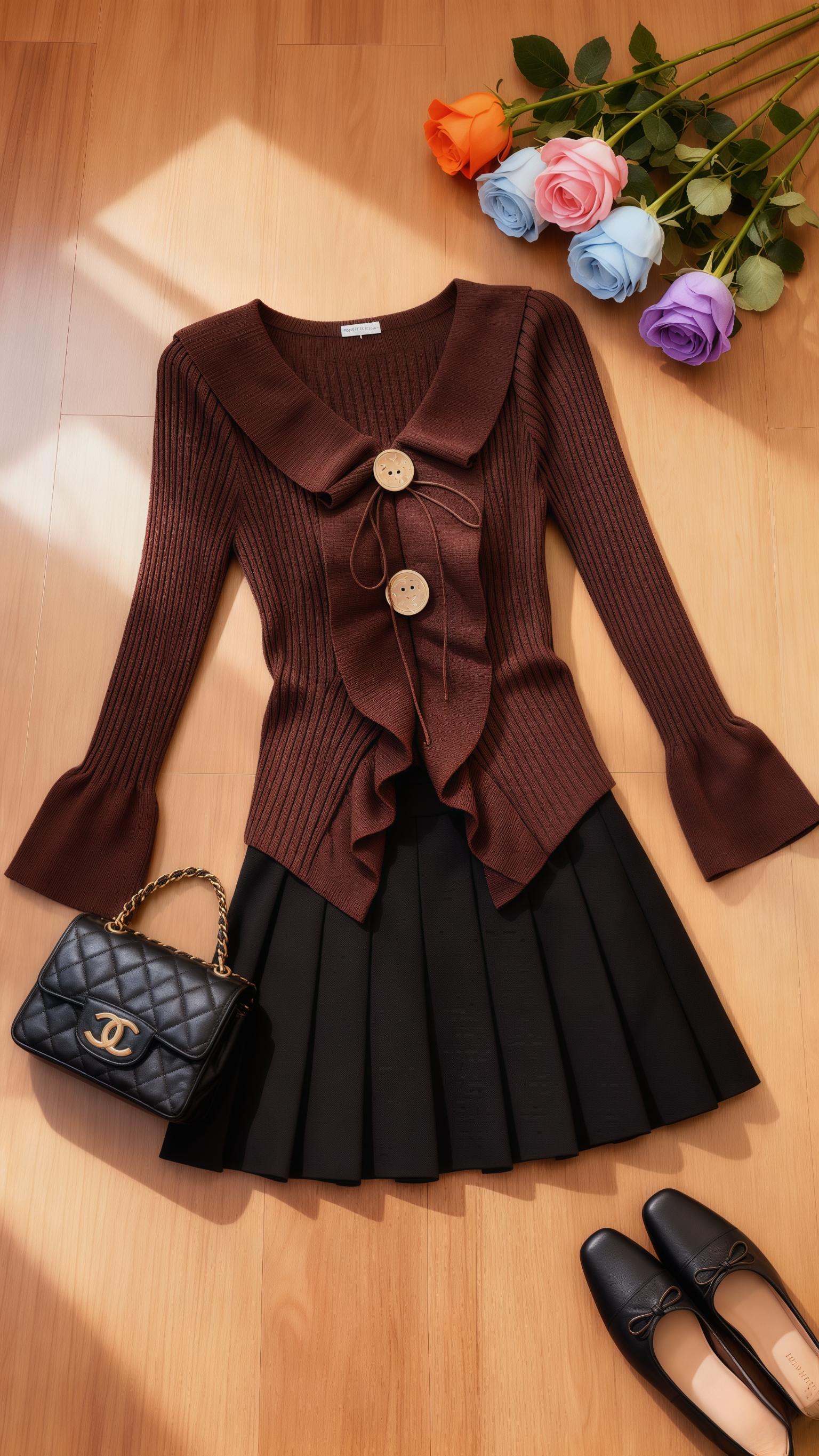 #这个秋天被琥珀系治愈了  #请欣赏赵露思的今日穿搭  #说好的随便穿穿去看秀 #早秋冷冽又随性的气质穿搭 #秋日人生照片还得是琥珀流光风