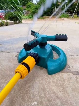360度自动旋转洒水器 花园浇花园林灌溉草坪浇水浇菜农用绿化喷水器#高性能实用工具 #省时省力 #喷水 #生活小帮手