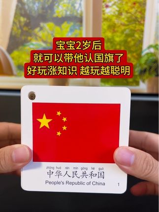 宝宝两岁后,就可以带她认国旗啦,好玩涨知识,越玩越聪明! #启蒙早教 #益智早教 #儿童益智 #亲子互动 #童书推荐