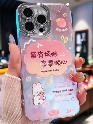发财没烦恼适用苹果15华为vivo/oppo小米iP hone16精孔羽纱手机壳#好物推荐🔥 #这个手机壳 #今日分享 #爱了爱了 #手机壳高级网红