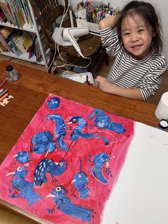 乱涂也能画小鸟?
#创作灵感 #亲子互动 #美术老师 #绘画 #手工