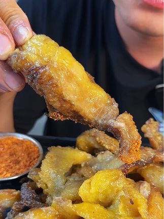 风干牛胸口 牛胸口原产地是内蒙古,发货带着蘸料空气炸锅加热搭配着蘸料吃特别香#妈呀太香了 #太好吃了