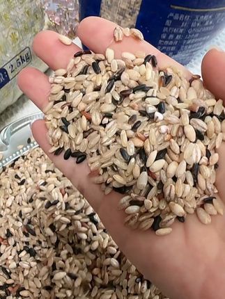 5斤装的五色糙米,凑齐了自然的色彩。糙米、黑米、红米、燕麦、藜麦,颗粒饱满,带着谷物原本的模样。淘洗时水色浅浅,煮熟后带着淡淡的杂粮香,口感略粗却有嚼头。煮饭时掺一把,或单独熬粥,热乎一碗,配着酱菜吃,踏实又满足。小袋包装,开封后尽快吃,能尝到那份原始的谷香。#五色糙米#粗#五谷杂粮 #粗粮 #超便宜超划算