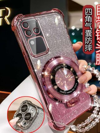 适用vivos18pro手机壳女潮款VivoS18PRO网红高档V2344A软壳带支架#质量很好
