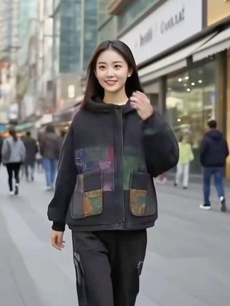 加绒牛仔外套#潮流穿搭 #女装搭配 #精致优雅 #今日女装# 多色可选