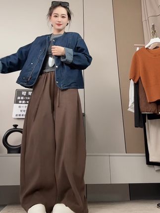 今年秋冬一定要穿的像个人样!#小个子显高显瘦穿搭 #百搭裤子 #牛仔外套 #秋冬穿搭