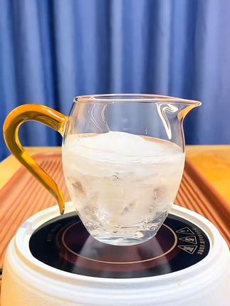 企鹅公道杯功夫茶具配件茶海分茶器茶漏加厚玻璃耐热透明泡茶过滤#公道杯#玻璃杯#茶杯#茶具#茶器