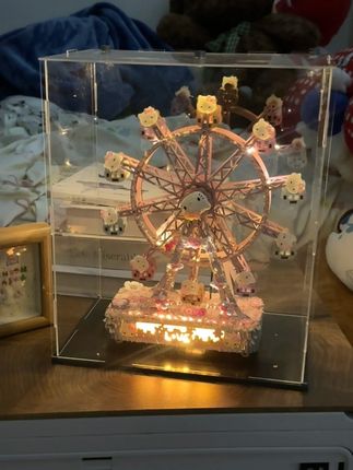 拼好后都不想送给女朋友了~#摩天轮 #手工diy #八音盒 #蓝牙音响 #少女心爆棚
