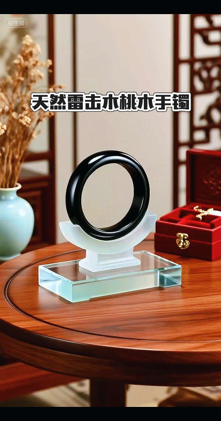 天然雷击木桃木手镯。#上热搜 #总有一款适合你 #好东西一起分享 #高端大气 #手镯