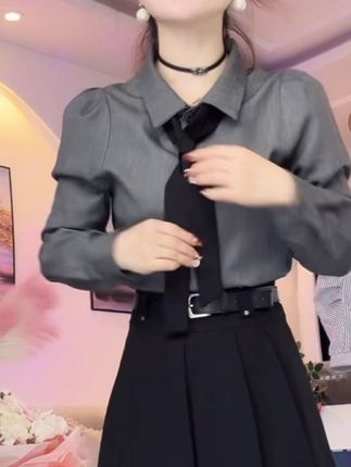 法式慵懒风衬衫女秋季2025年新款设计感小众宽松显瘦百搭上衣洋气
