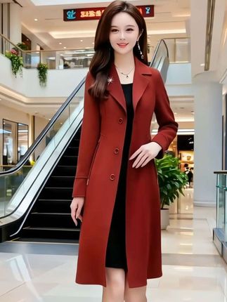 中长款外套风衣#风衣#谁穿谁好看