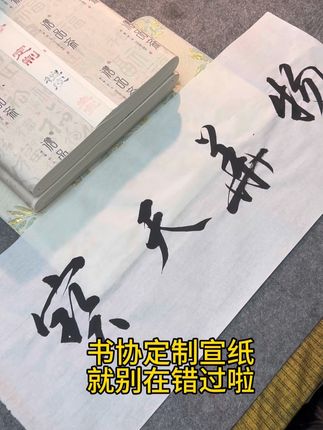 书协定制宣纸#宣纸#书法#毛笔字
