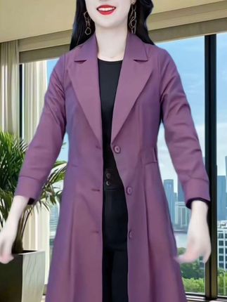 #【拉夏】品牌杭州意法风衣外套女2025早秋新款爆款高级感中长款大衣#外套风衣中长款 #时尚气质穿搭 #减龄显瘦穿搭 #洋气上档次 @上热门🔥🔥🔥 @DOU+小助手