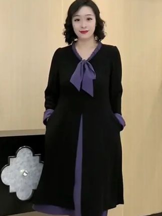 秋季新款连衣裙绑带设计感长袖连衣裙#连衣裙搭配#长袖连衣裙#显瘦身材#穿搭技巧 #气质优雅