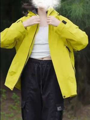 防水春秋冬户外三合一冲锋衣#潮酷穿搭 #户外穿搭 #防晒衣穿搭