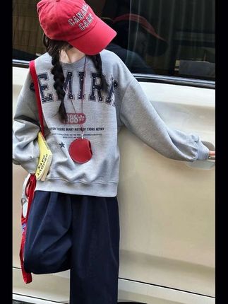 女儿说这样穿舒服又好看!#女童穿搭#出游穿搭 #卫衣穿搭
