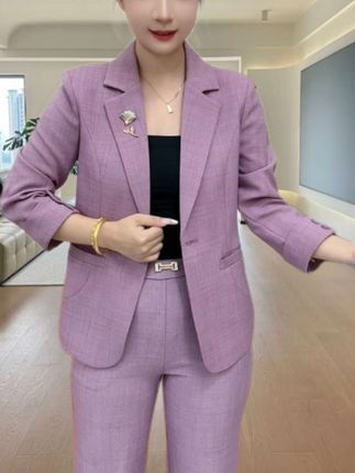 #秋季新款#时尚女装穿搭#西服套装#显高显瘦显气质#套装