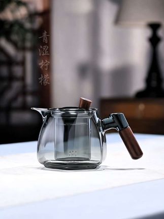 玻璃茶壶木把家用泡茶器2024新款煮茶壶茶水分离耐高温功夫茶水壶#茶水分离 #煮茶器 #泡茶壶 #煮茶壶 #茶具