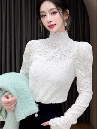 #蕾丝打底衫 #高级感穿搭 #时尚穿搭女装 #谁穿谁漂亮