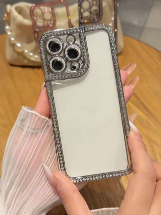 适用于苹果16电镀钻石壳iPhone14/15pro网红流行ins风简约13新款#手机壳 #这个手机壳真的长在我心巴上了 #是时候安排一下了 #3c好物推荐