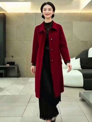 #纯羊毛双面羊毛长款大衣 #气质高端 秋冬外套#品质女装#时尚百搭#谁穿谁好看