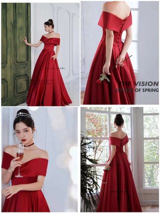 这款红色晚礼服真的太美了,优雅又喜庆,穿上秒变公主✨🌹 #订婚礼服 #红色浪漫#主持人晚礼服#敬酒服 #敬酒礼服 @DOU+好生意 @DOU+小助手