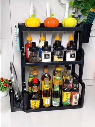 居厨厨厨房置物架台面多功能调料架用品刀架筷子收纳家用大全多层#置物架#调料置物架 #收纳整理 #厨房好物 #生活好帮手
