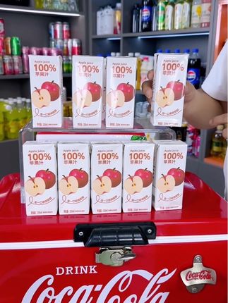 百分百苹果汁#网红饮料 #网红饮品 #苹果汁