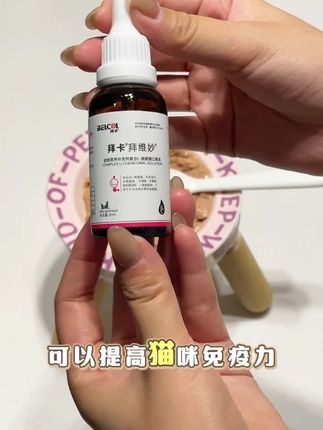 沉浸式配餐 猫咪吹空调着凉打喷嚏吃点赖氨酸,#拜卡#拜卡赖氨酸#沉浸式配餐#养猫新手 #铲屎官日常
