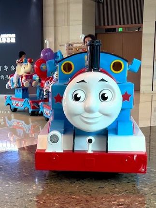今天坐托马斯小火车去玩#托马斯小火车 #托马斯 #托马斯小火车玩具 #火车 #高铁