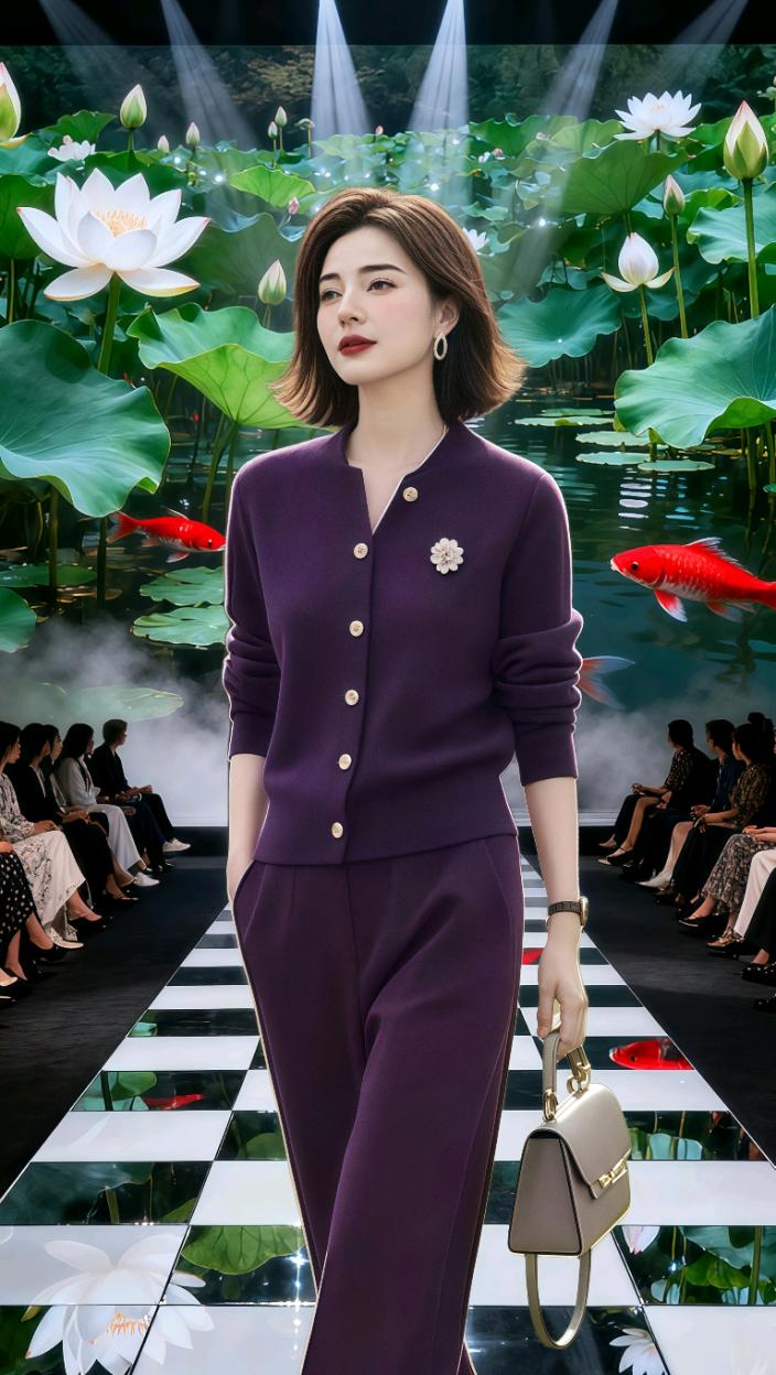 韩版简约女装 高端设计感 春秋优雅高级毛衣开衫松紧腰休闲裤两件套#时尚穿搭#休闲穿搭#洋气减龄#不挑年龄不挑身材#套装