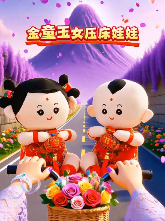 金童玉女压床娃娃一对。#喜结良缘#我们结婚啦#超便宜超划算#沾沾喜气的一天#金童玉女压床娃娃一对@DOU+上热门 @抖加🔥上热门🔥dou+🔥热点宝