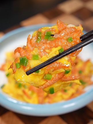 磷虾滑蛋是我家孩子很喜欢的一道菜,鲜香滑嫩好吃又营养#下饭菜 #超好吃