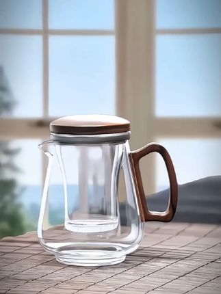 加厚玻璃泡茶壶 茶水分离壶#泡茶神器 #茶生活 #泡茶壶#办公室好物 #茶水分离杯