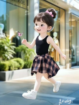 #女童夏季套装 #宝宝洋气童装 #儿童时尚穿搭 #女童穿搭#高品质童装