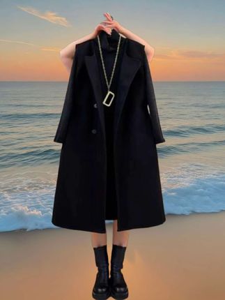 秋冬新款女士长款宽松双面无袖马甲外套#大码女装#通勤搭配 #时尚气质穿搭 #高级感穿搭 #初秋一周不重样穿搭