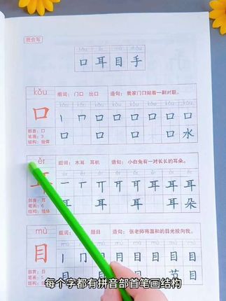 #一年级 练字是必不可少的,就用#同步练字帖 一课一练,练字的同时还巩固了生字,一举两得!#练字帖 #小学语文 #规范字书写