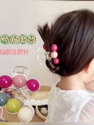 女童夏日凉快#后脑勺抓夹 气质珠珠儿童小鲨甜美鱼夹#洗澡发尾碎发夹 #好物分享推荐