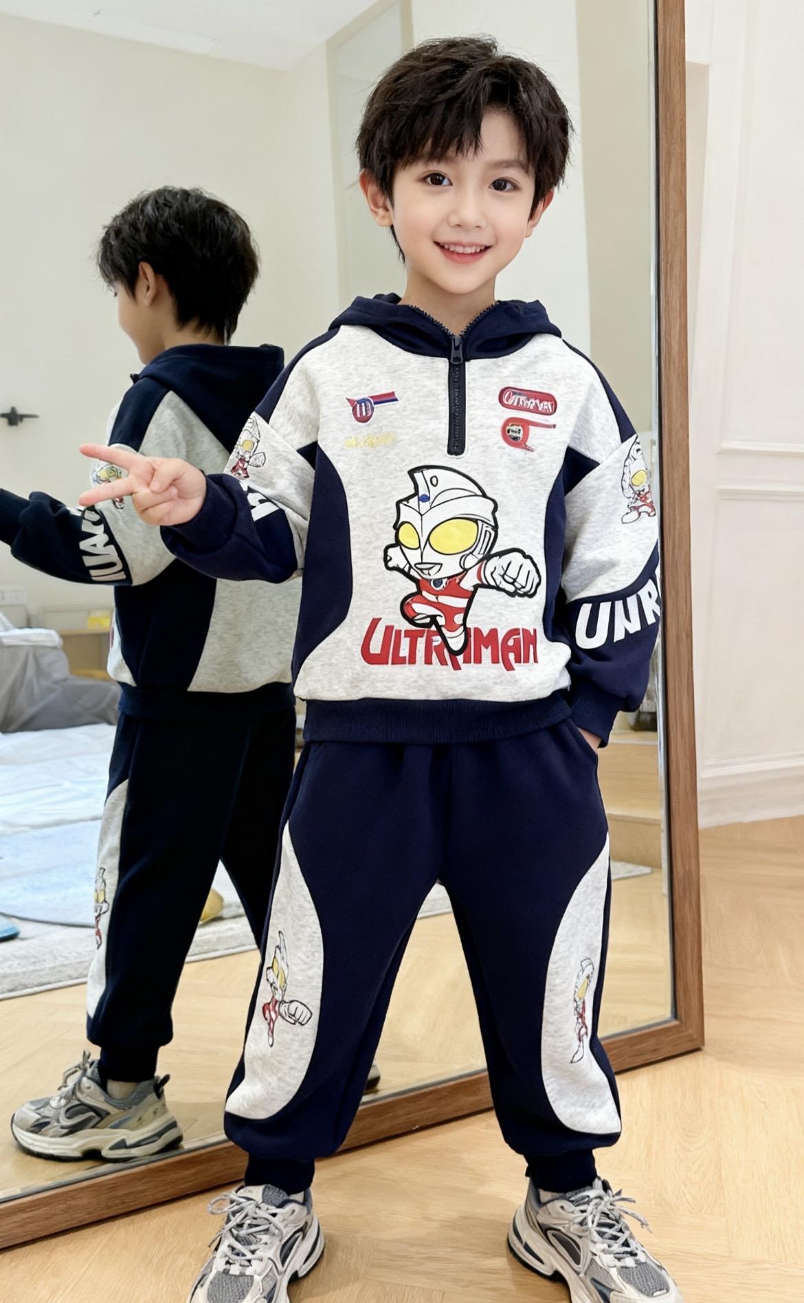 #高品质童装 #潮酷穿搭 #运动休闲套装 #韩版童装 #奥特曼