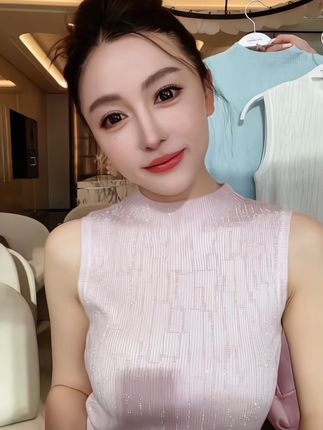 三色背心 亮钻 ,显气质显优雅显身材又好看#穿出高级感 #谁穿谁好看 #百搭显瘦 #气质这一块拿捏死死的 #显瘦遮肉