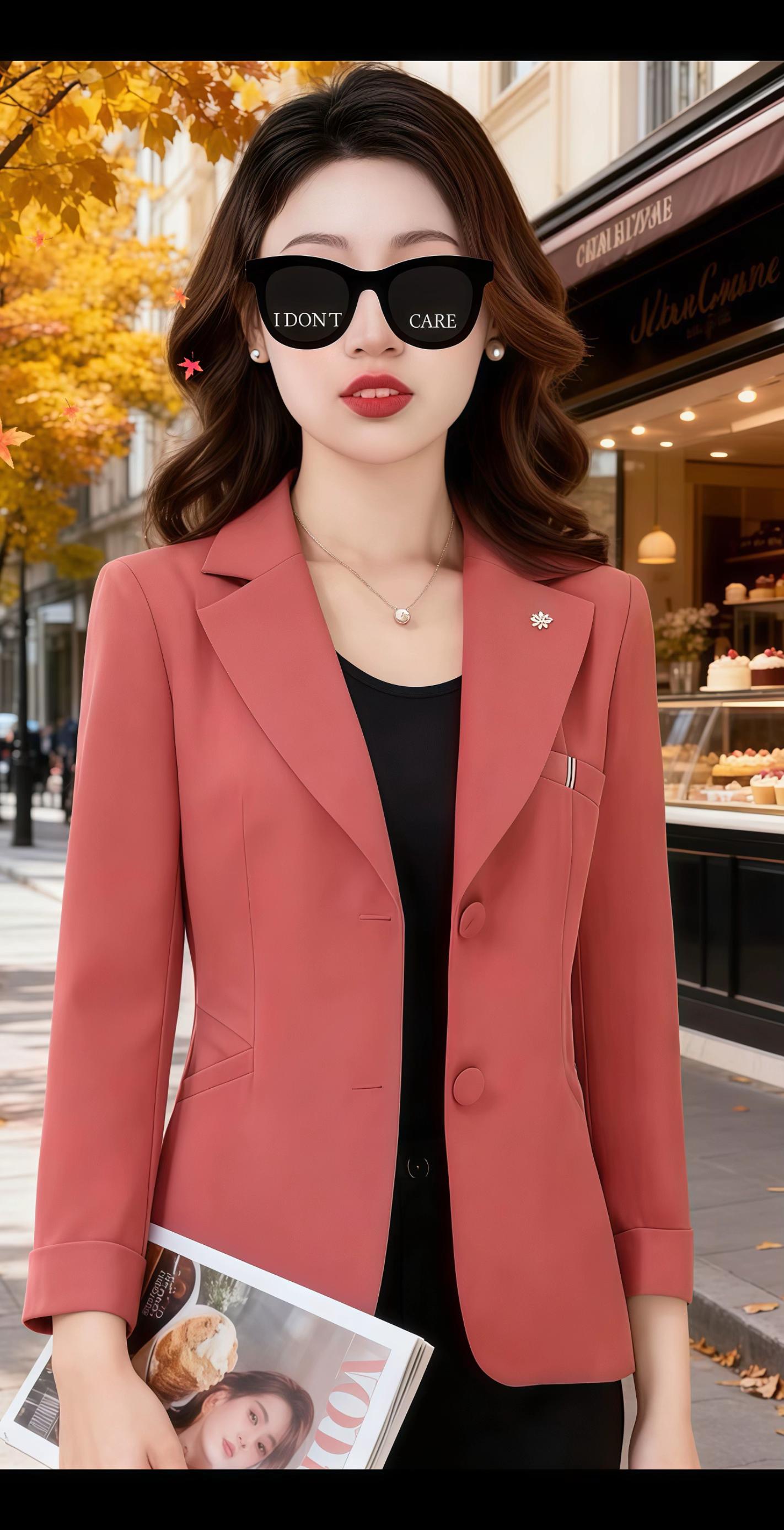 国庆出游穿这套!小个子秒显高。2025新款韩版小西装太懂女生了!春秋穿正合适,休闲又洋气。版型显瘦不压个子,搭裙子、裤子都好看,国庆出门拍照超上镜,日常穿也百搭,早买早美~ #秋季外套推荐 #时尚气质穿搭 #妈妈装时尚大气上档次 #谁穿谁好看不分年龄段 #显瘦显高显气质