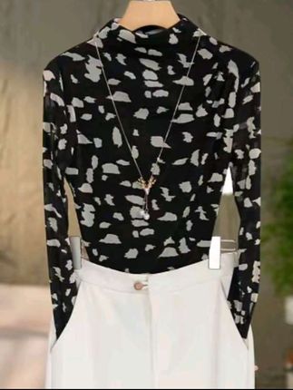 #网纱打底衫  #百搭上衣 #优雅气质 #洋气小衫 #内搭外穿都好看 打底衫