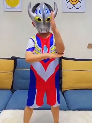 赛罗迪迦奥特曼衣服学生套装男童短袖裤子儿童卡通衣服运动装夏季#奥特曼夏季套装