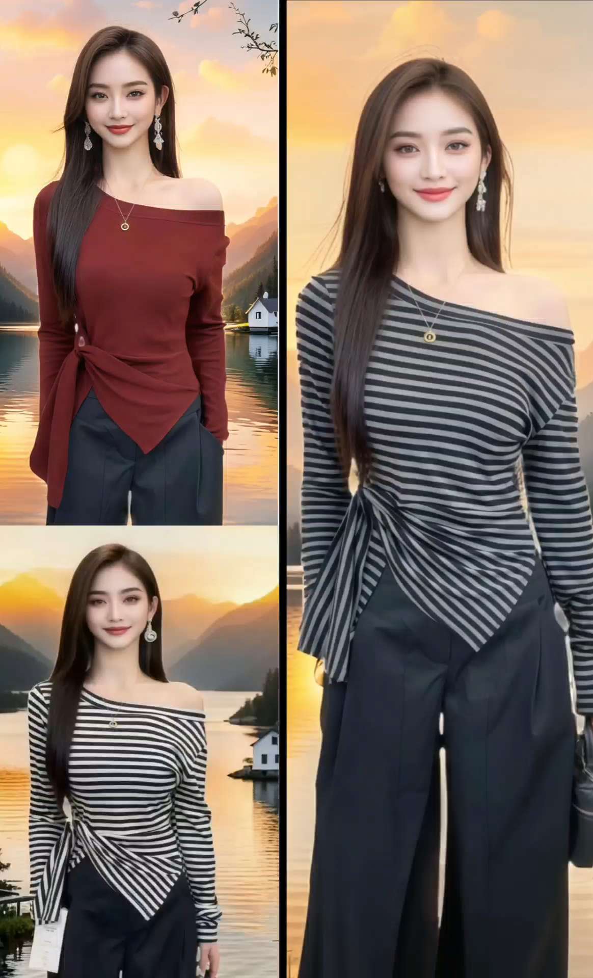 #不规则长袖T恤#显瘦穿搭#内搭外穿都好看#显瘦穿搭#气质女神