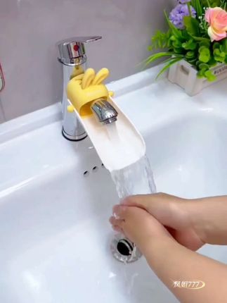 可爱水龙头延伸器 创意卡通兔子卫生间浴室洗手池厨房水流扩展缓冲延伸器#水龙头延伸器 #儿童水龙头延伸器 #卡通水龙头延伸器