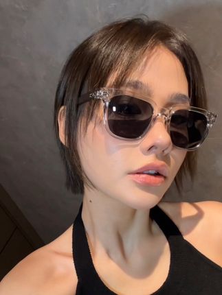 男女同款百搭素颜冰透灰色墨镜NACO防紫外线开车偏光遮阳防晒旅游拍照夏日必备还可定制度数散光配近视太阳镜#墨镜#眼镜#太阳镜#防紫外线#遮阳防晒